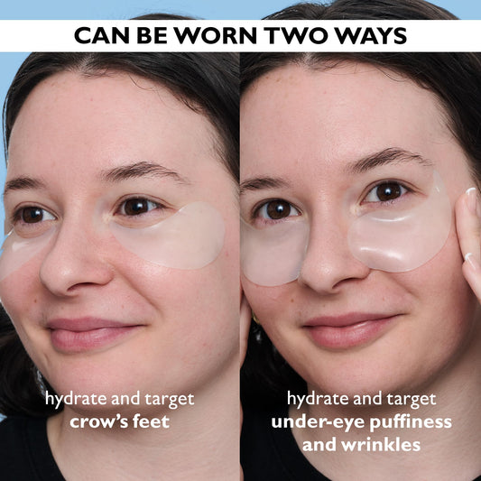 Peter Thomas Roth close-up of a single hydrogel patch highlighting cool texture