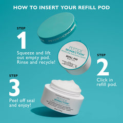 Peter Thomas Roth jar next to hand showing product size and portability