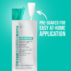Peter Thomas Roth swab in hand displaying size and controlled use