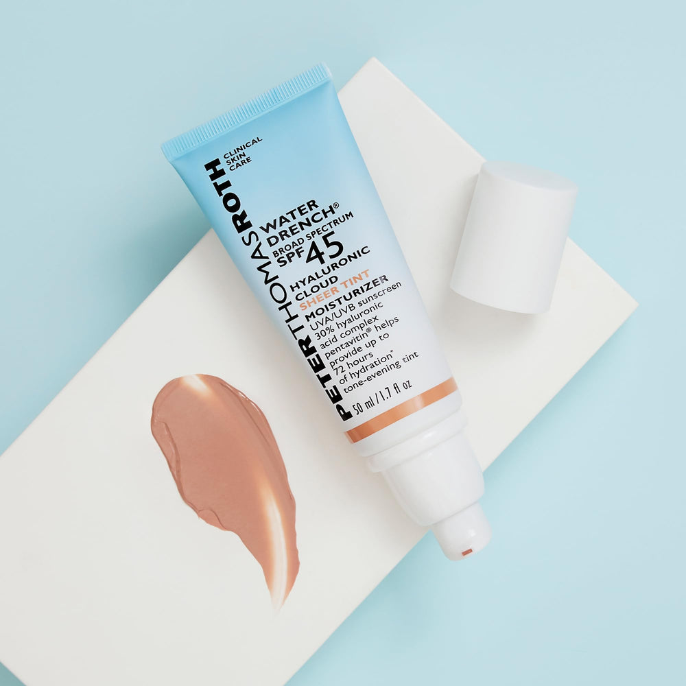 Peter Thomas Roth close-up texture showing cream-to-water hydration benefit