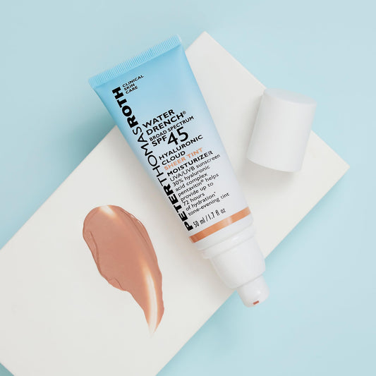 Peter Thomas Roth close-up texture showing cream-to-water hydration benefit
