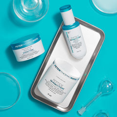 Peter Thomas Roth product staged in bathroom to illustrate daily routine use