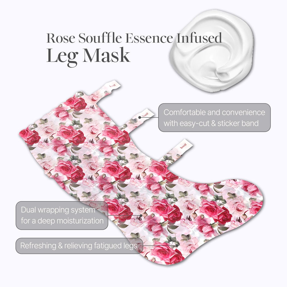 Petitfee koelf mask on model showing length and fit for legs