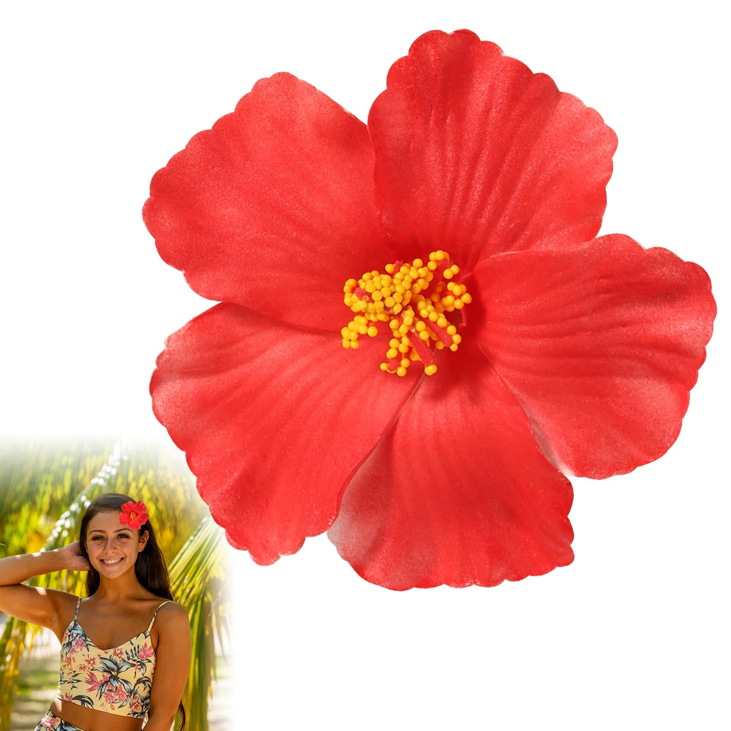 PEUTIER red flower front view showing vibrant petals and realistic look