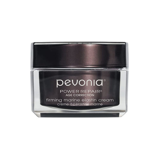 Pevonia front jar showing firming cream texture and hydrating benefit