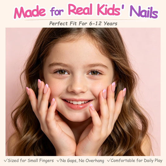 PGELXON close-up of glossy pink French tip almond shape highlighting smooth finish