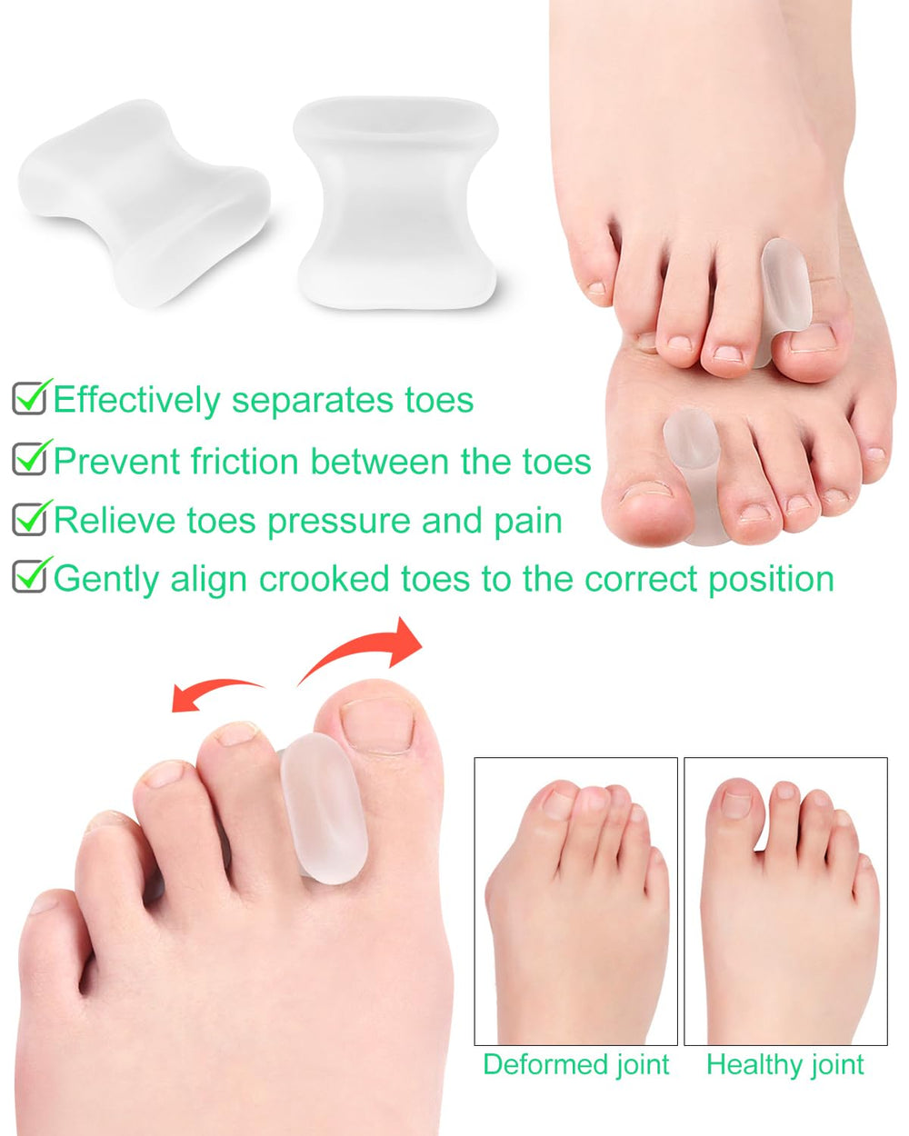 PGRODE size comparison in hand illustrating scale and fit for toes