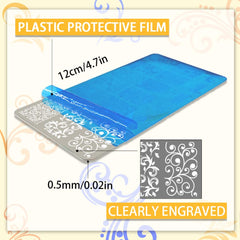 PH PandaHall close-up of engraved floral pattern revealing crisp lines for precise stamping