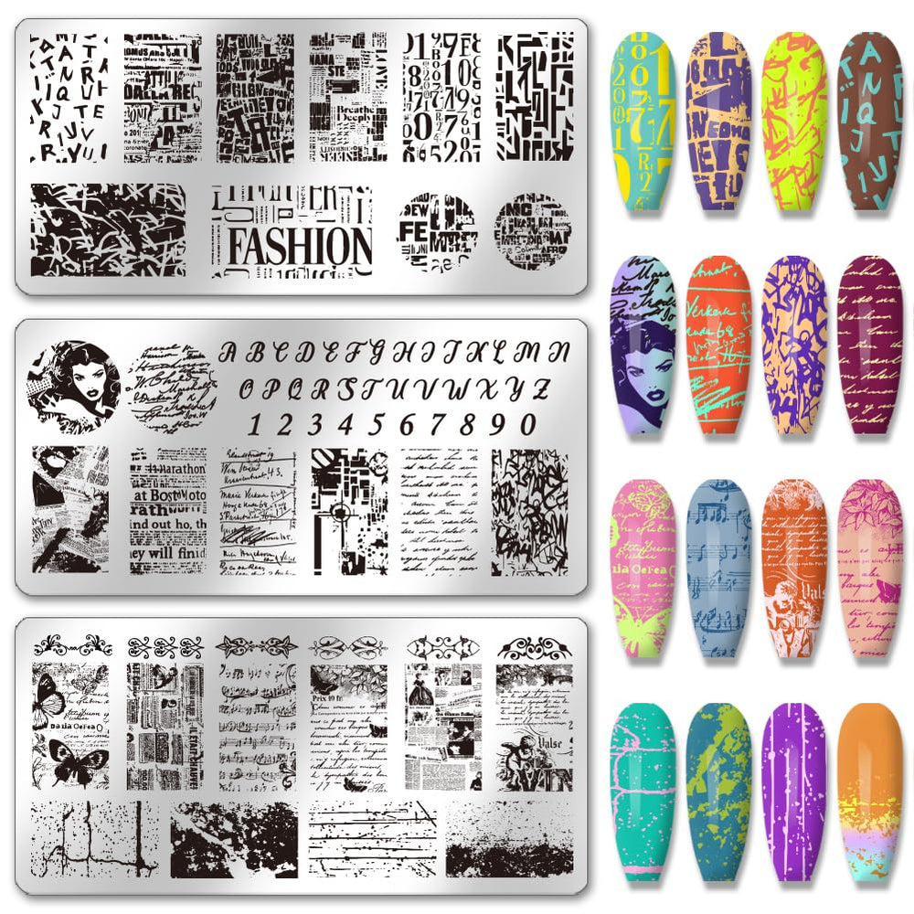 PH PandaHall front packaging showing three stamping plates and labels for easy selection