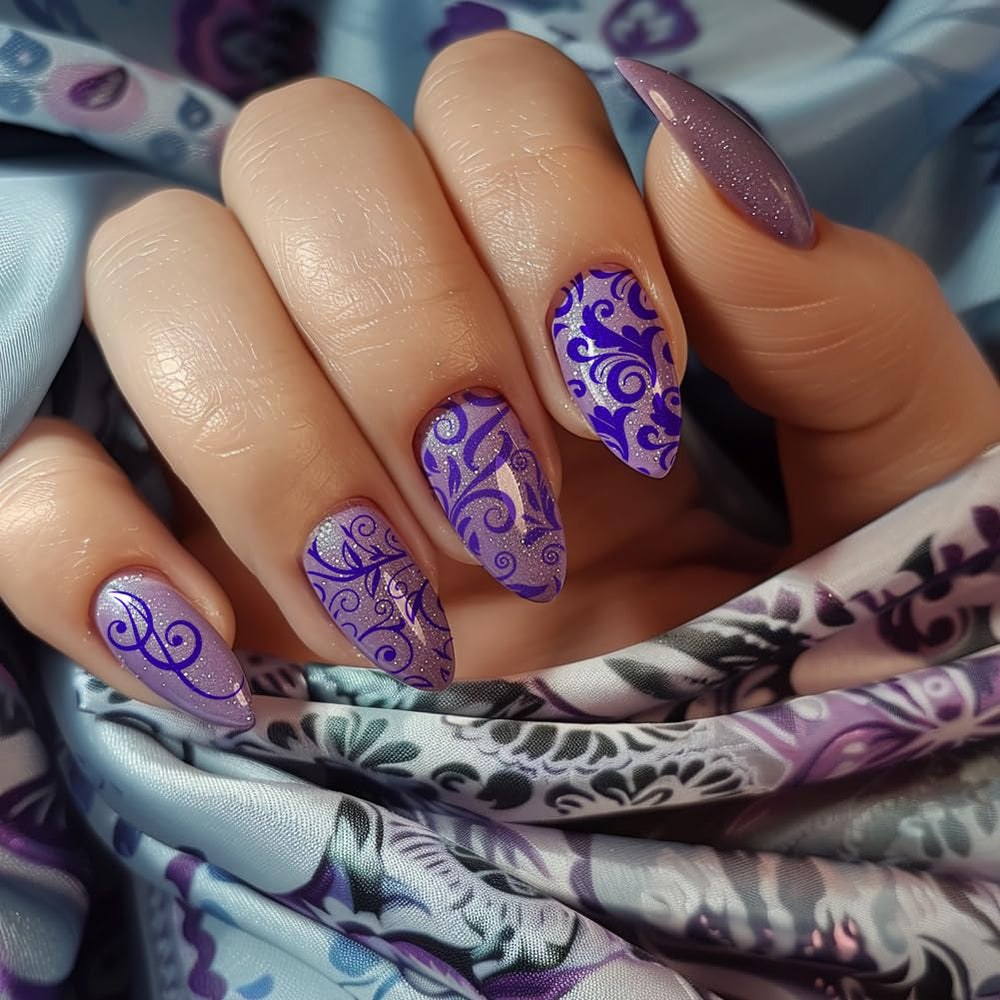PH PandaHall reverse stamped decals laid out, enabling multicolor creative nail decals