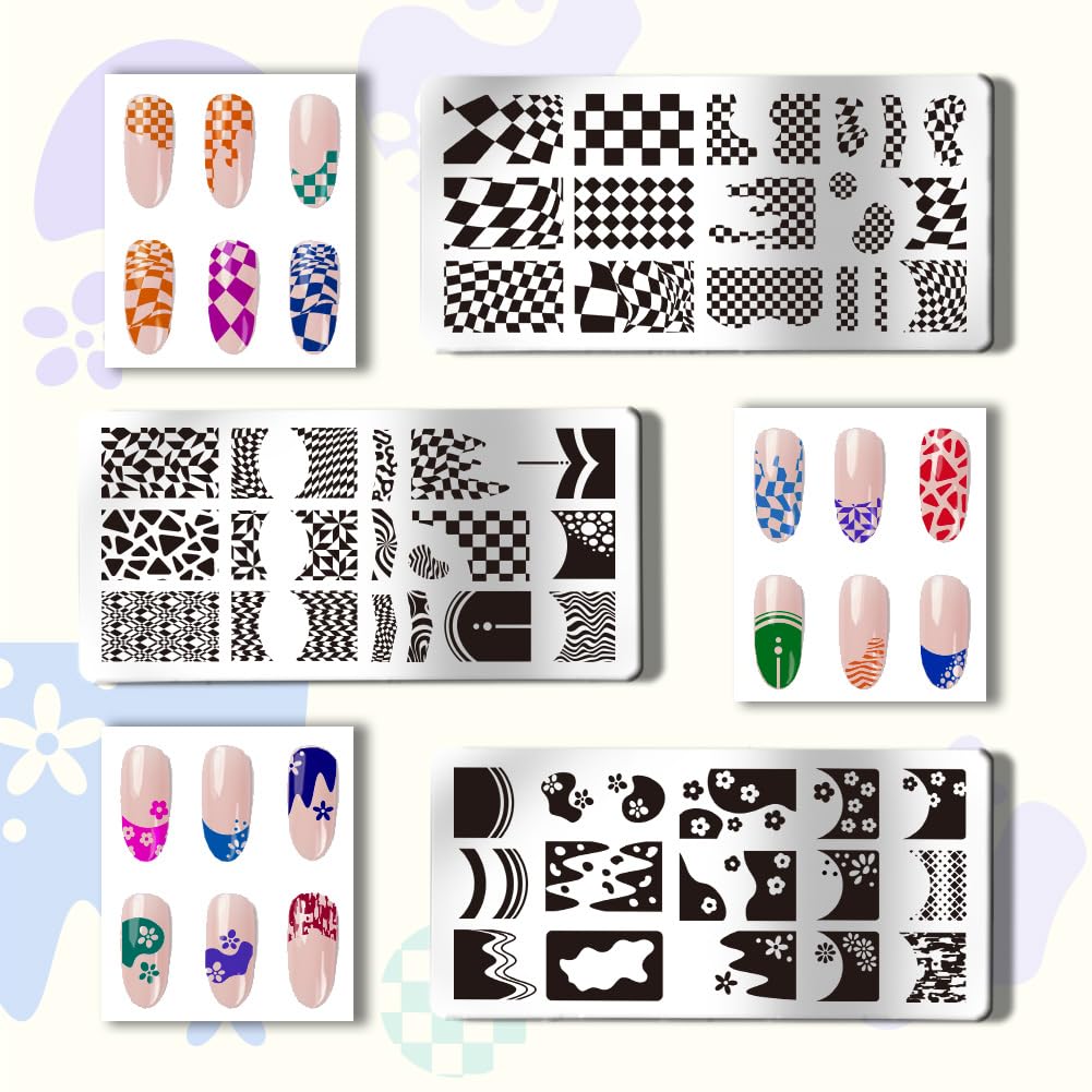 PH PandaHall stamper picking up plaid design for quick application