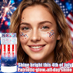 Phanund glitter stick open tip showing gel texture for smooth application
