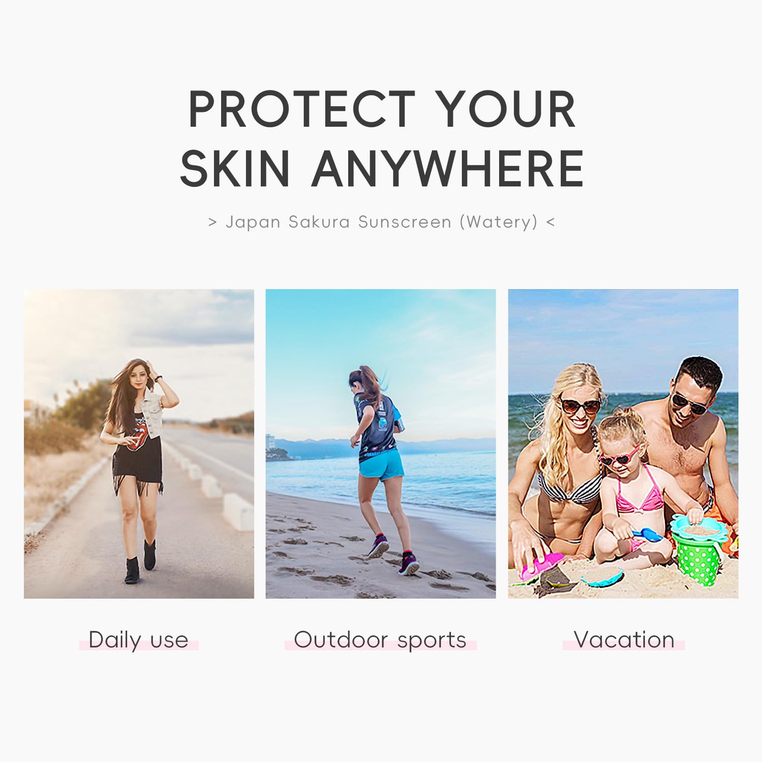 Phanund lifestyle beach application showing reapplication and water-resistance