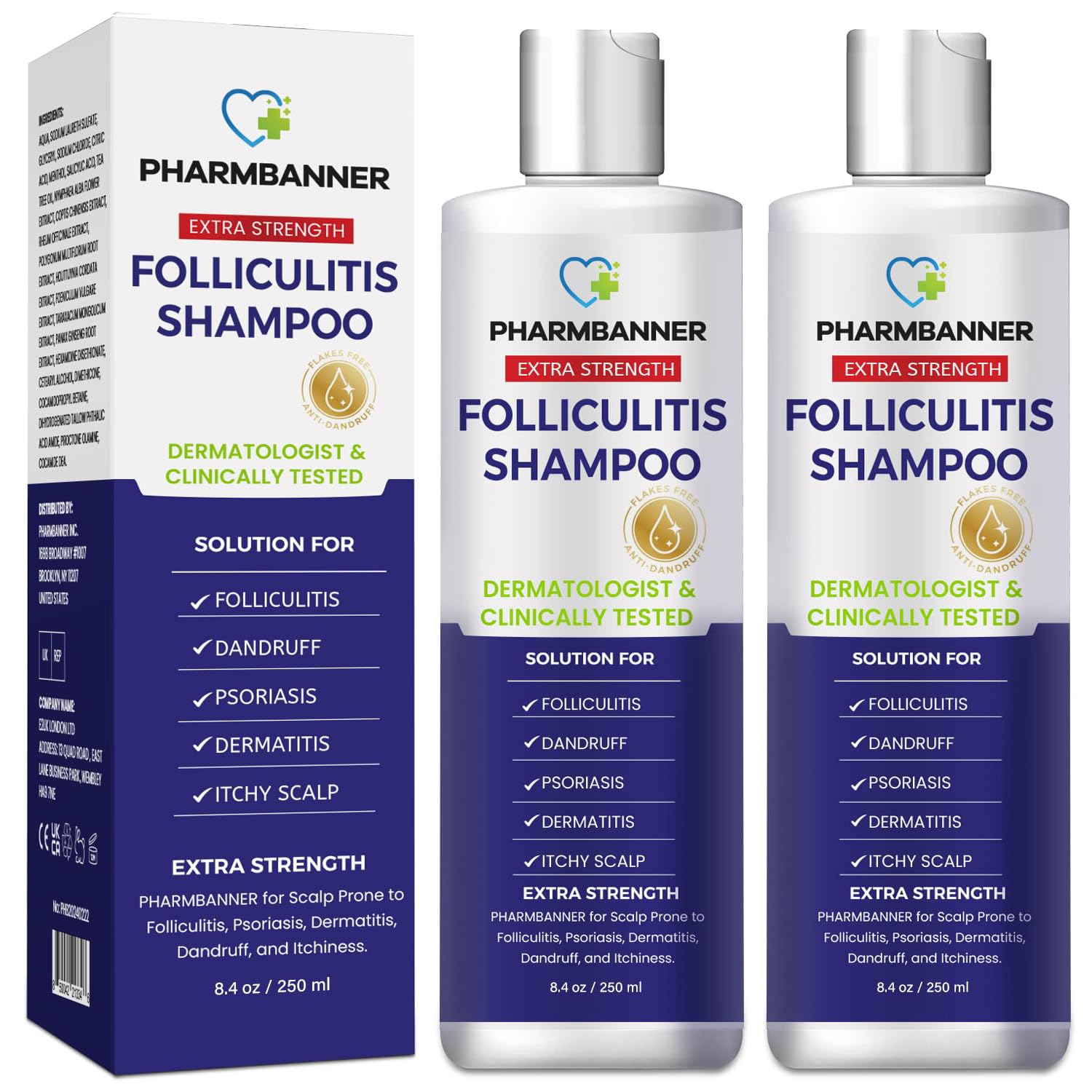 PHARMBANNER front-facing bottles showing packaging and value pack benefit