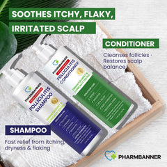 PHARMBANNER shampoo lather with tea tree and menthol freshness