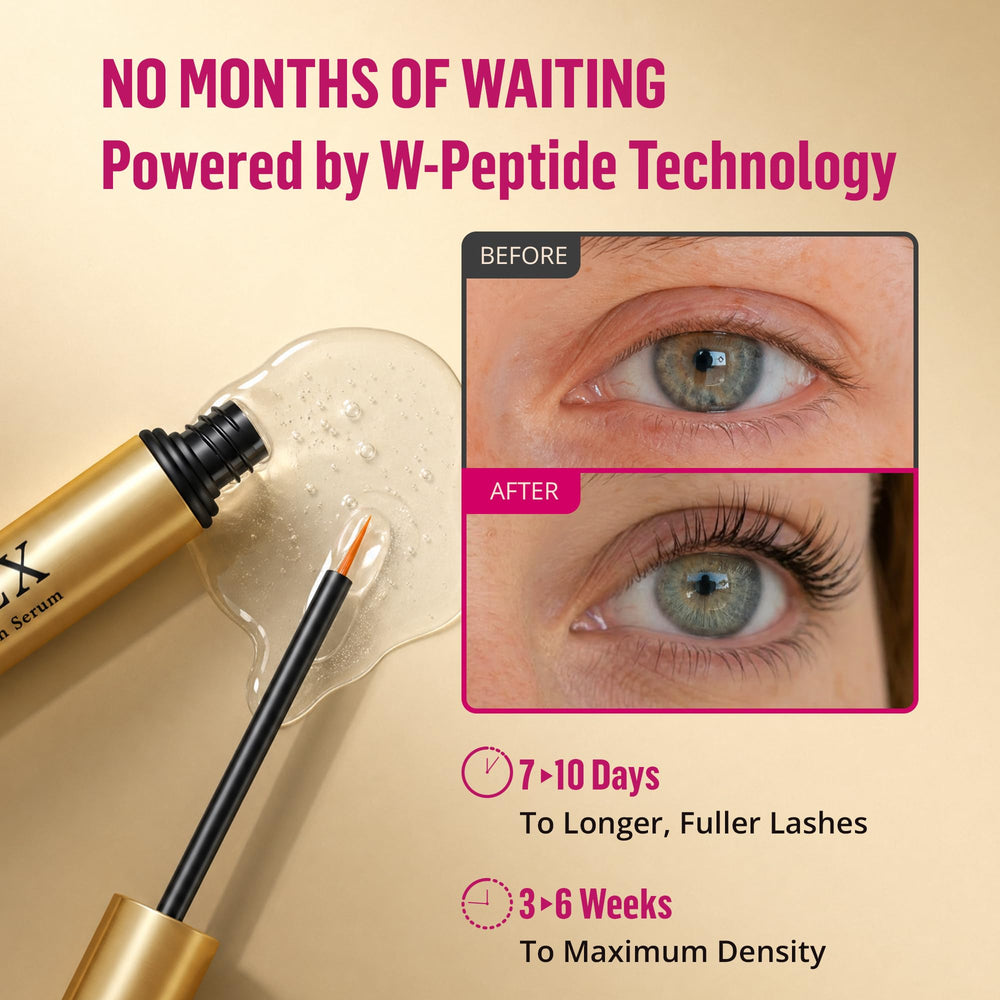 Phienex applied to upper lash line demonstrating simple daily use