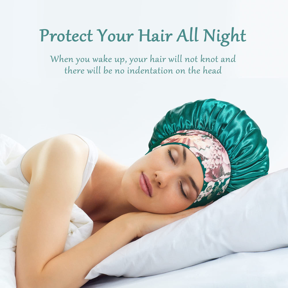 PHILIGHTS bonnet used during skincare routine showing hair protection and convenience