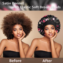 PHILIGHTS roomy satin interior detail showing generous fit for braids and wigs benefit