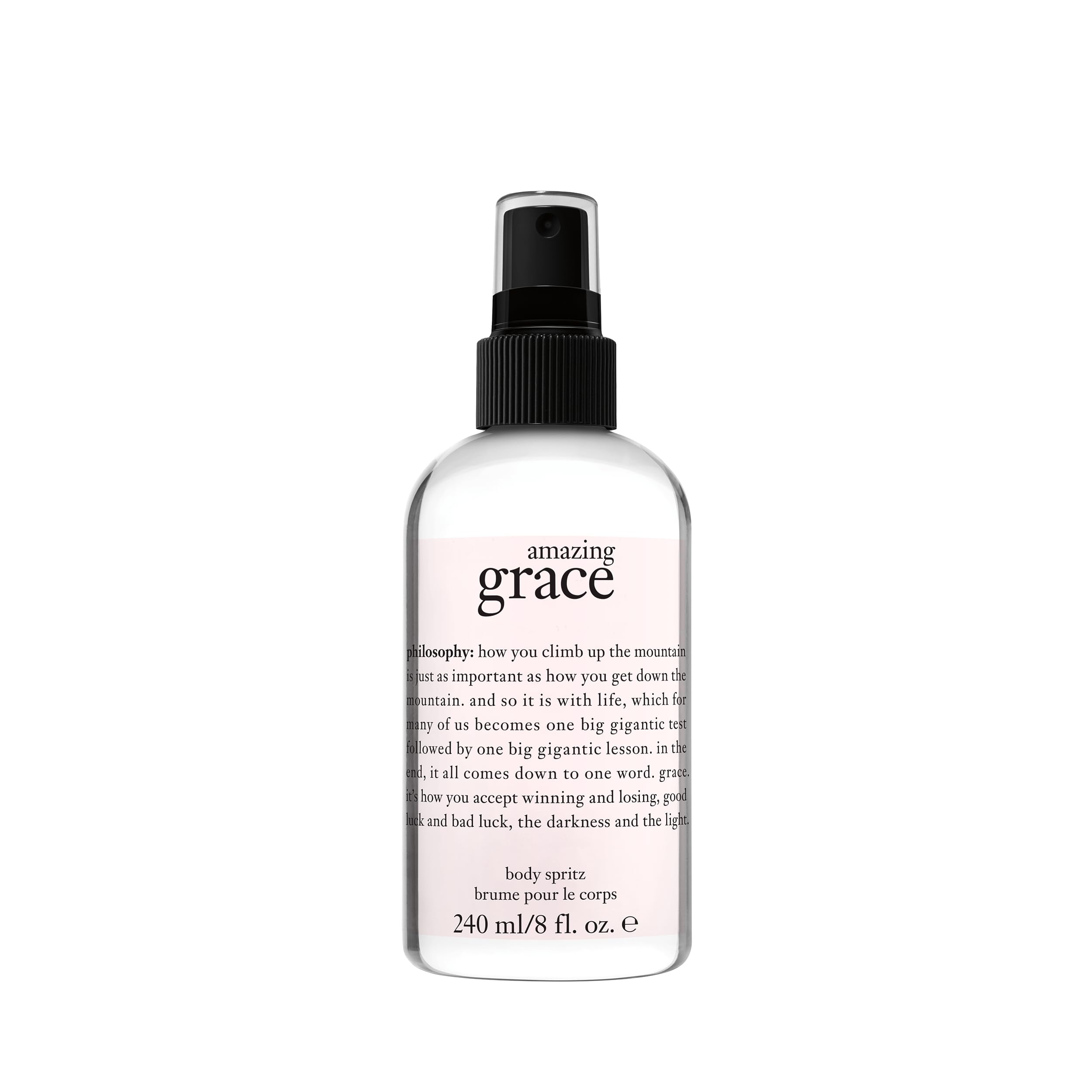 philosophy front bottle showing label and sleek design for easy gifting
