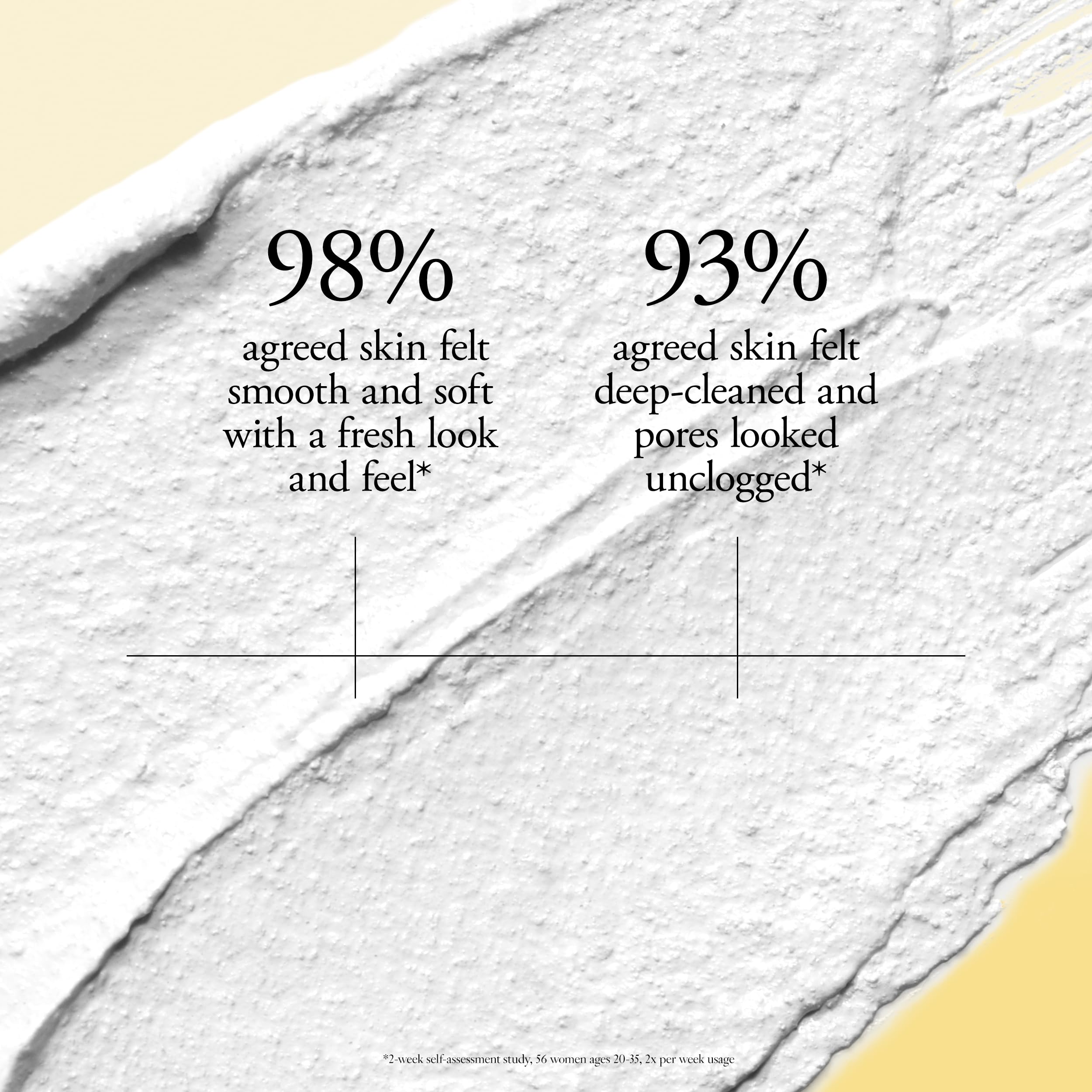 philosophy applied to nose and chin to demonstrate pore-targeting benefit