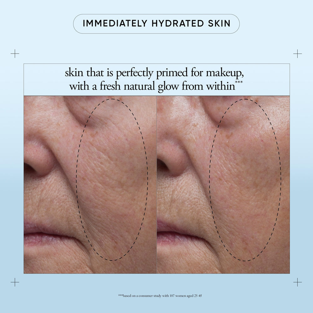 philosophy cream dollop on hand demonstrating cooling hydration and smooth finish