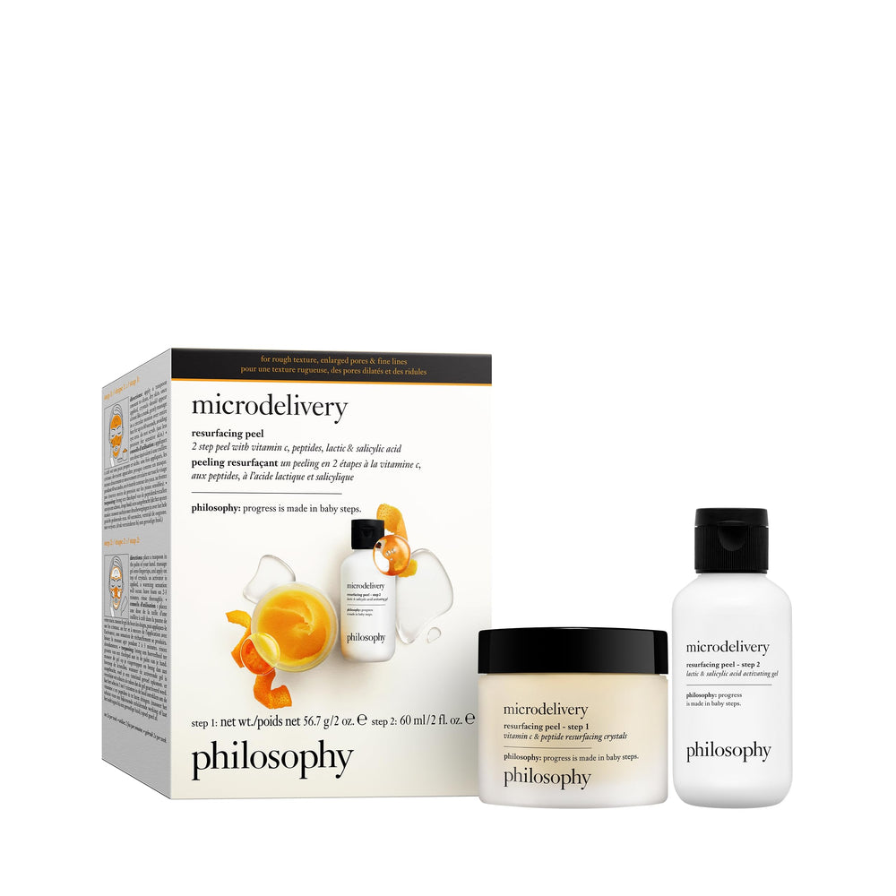 philosophy kit front packaging showing two 2 fl oz bottles and benefits