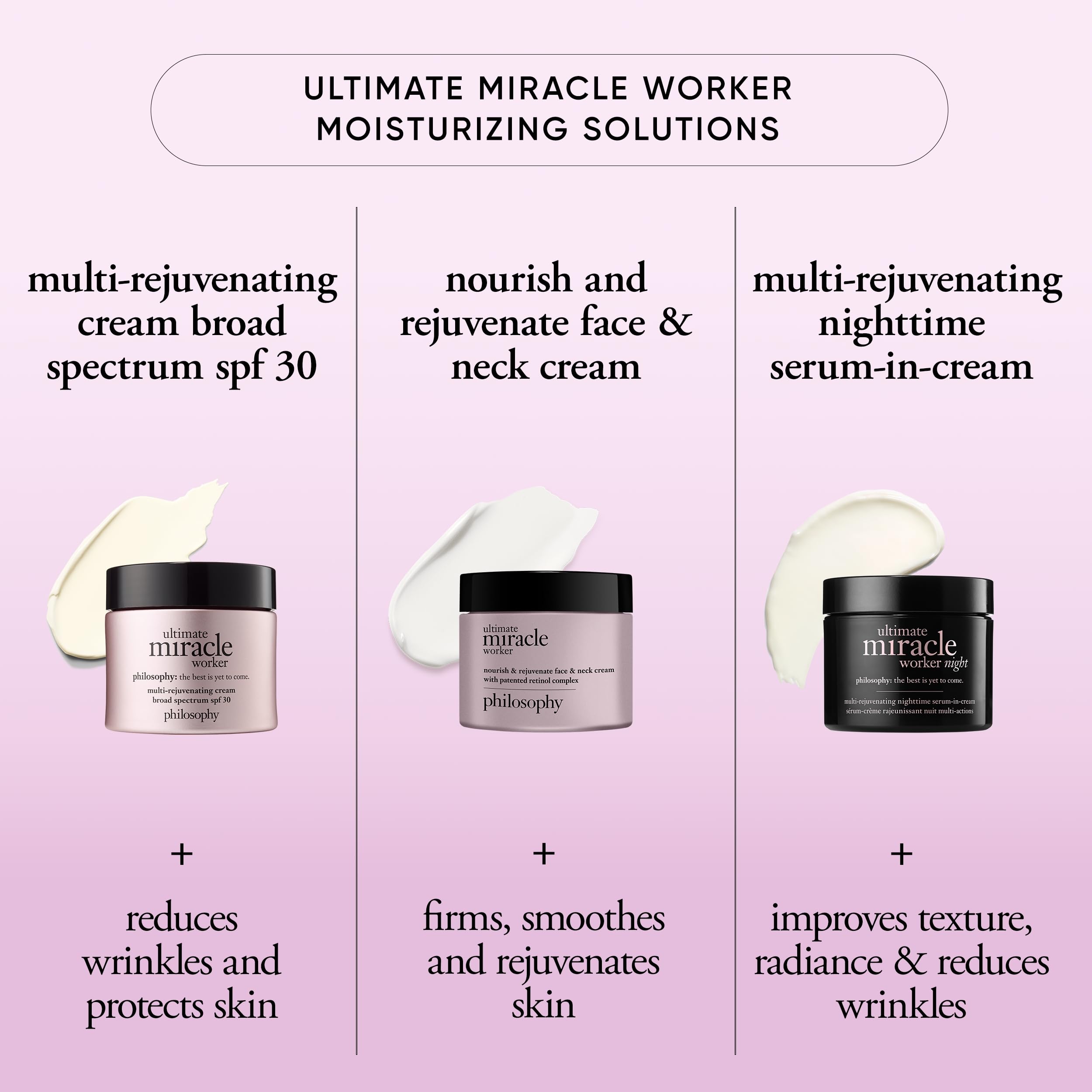 philosophy pump dispensing moisturizer illustrating controlled application and hygienic benefit