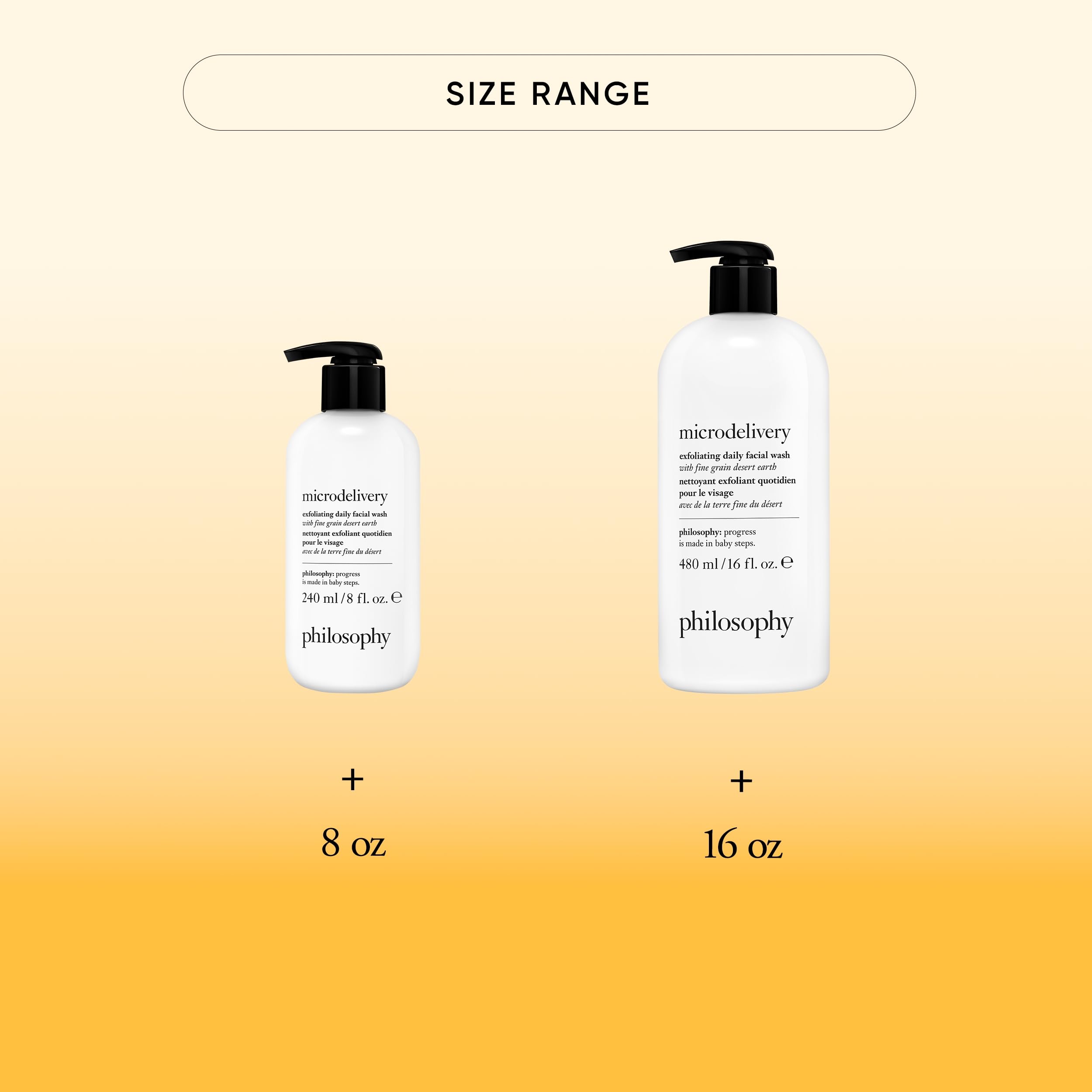 philosophy foam dispensed in hand demonstrating creamy lather and quick rinse benefit