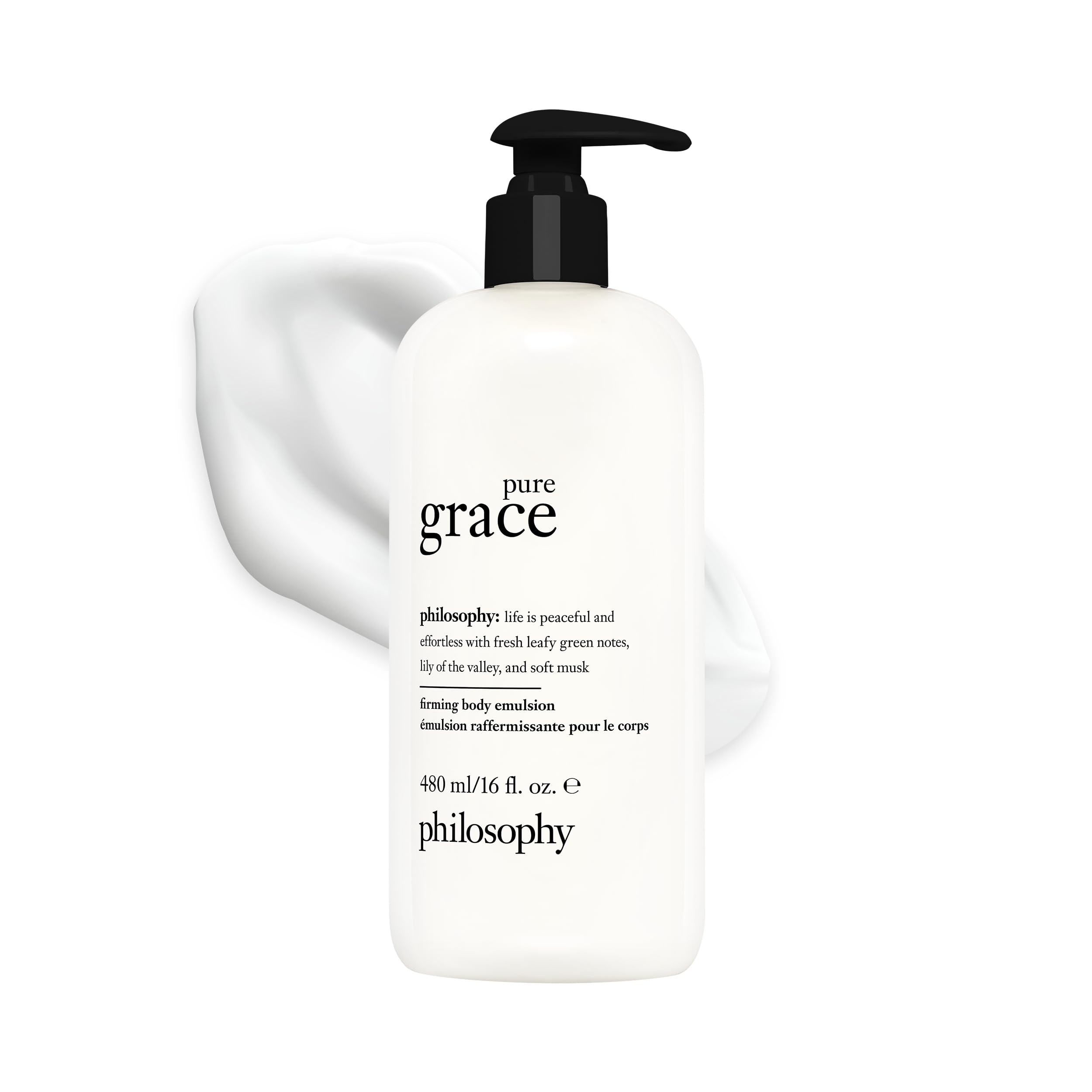 philosophy pure grace front bottle showing label and size for quick recognition and choice