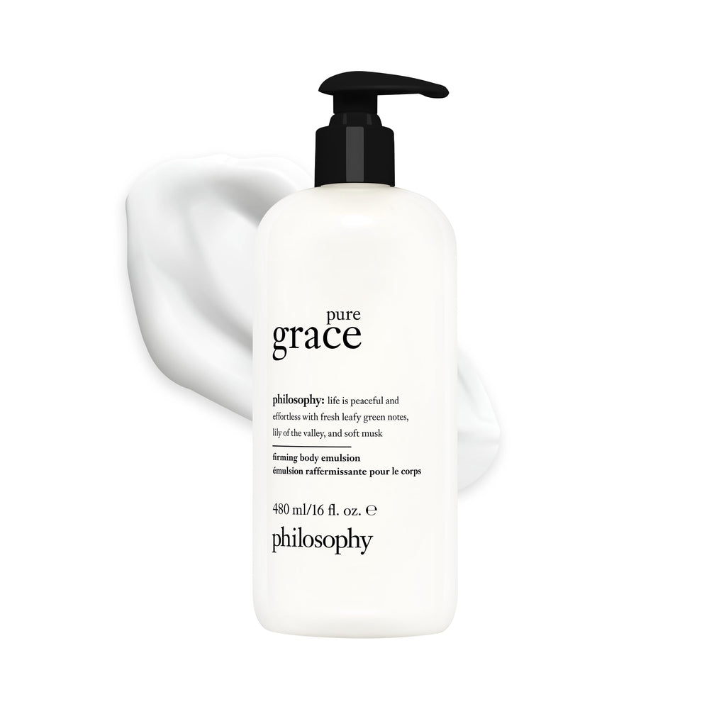 philosophy pure grace front bottle showing label and size for quick recognition and choice