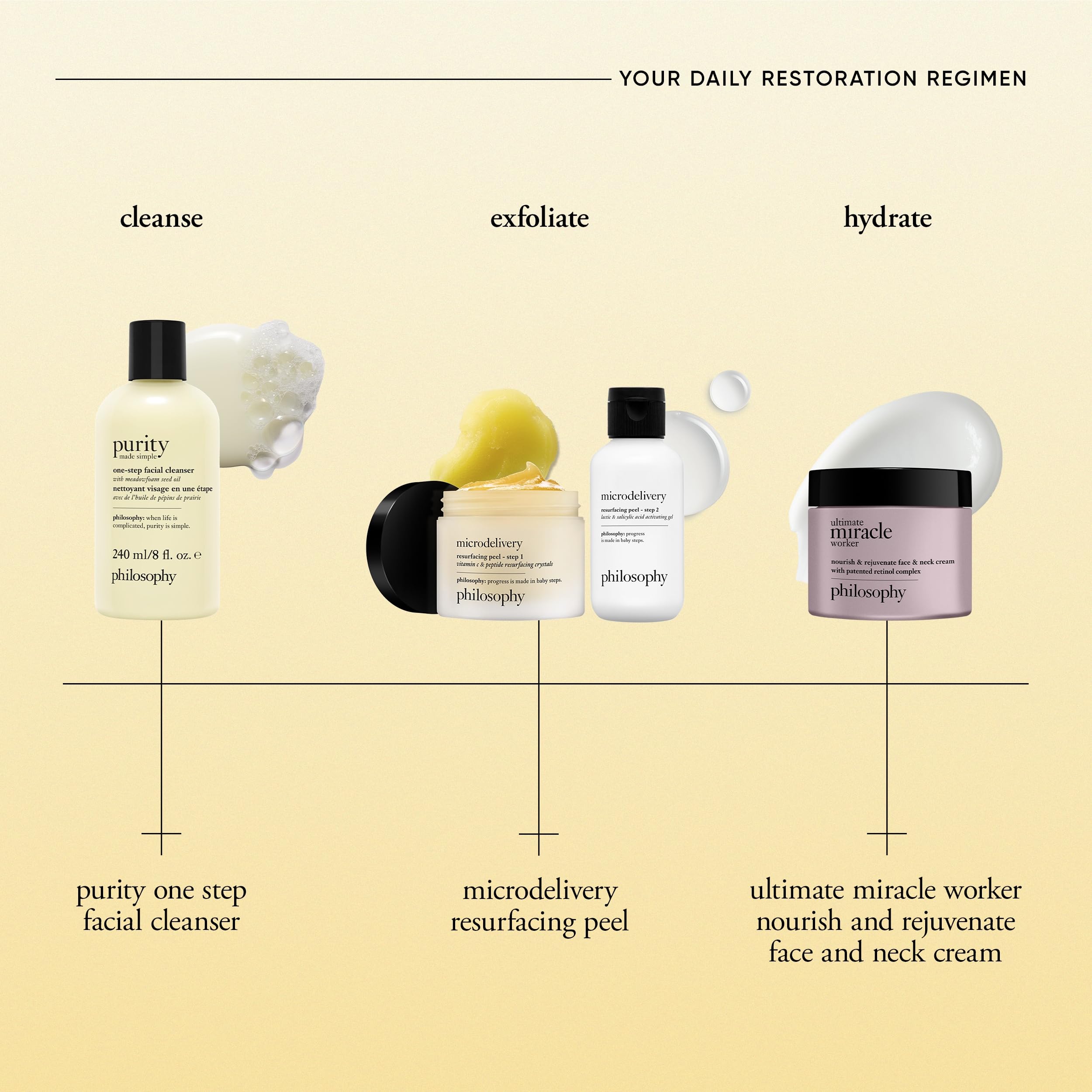 philosophy purity makeup removal demonstration showing effective cleansing benefit