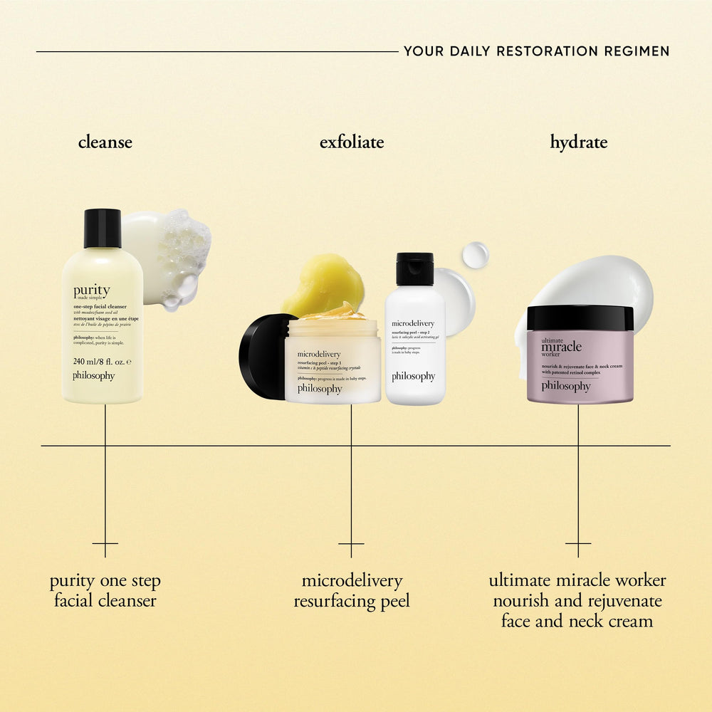 philosophy purity makeup removal demonstration showing effective cleansing benefit