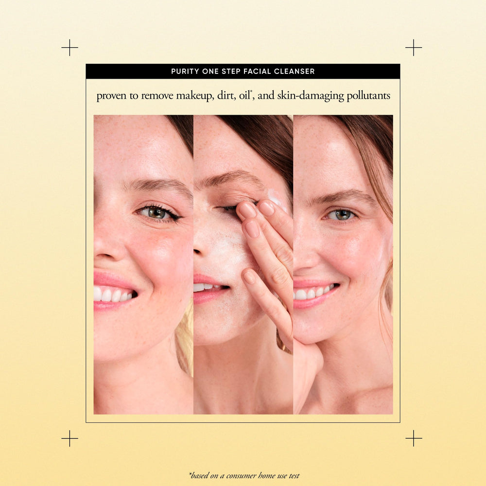 philosophy removing makeup from face showing effective impurity lift-off