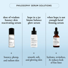 philosophy applying serum to neck and face, promotes overnight firming routine