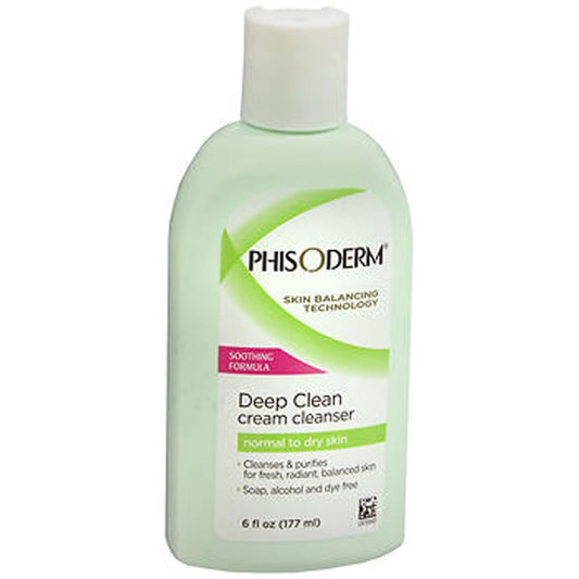 Phisoderm tube front packaging showing product name and gentle cleansing benefits