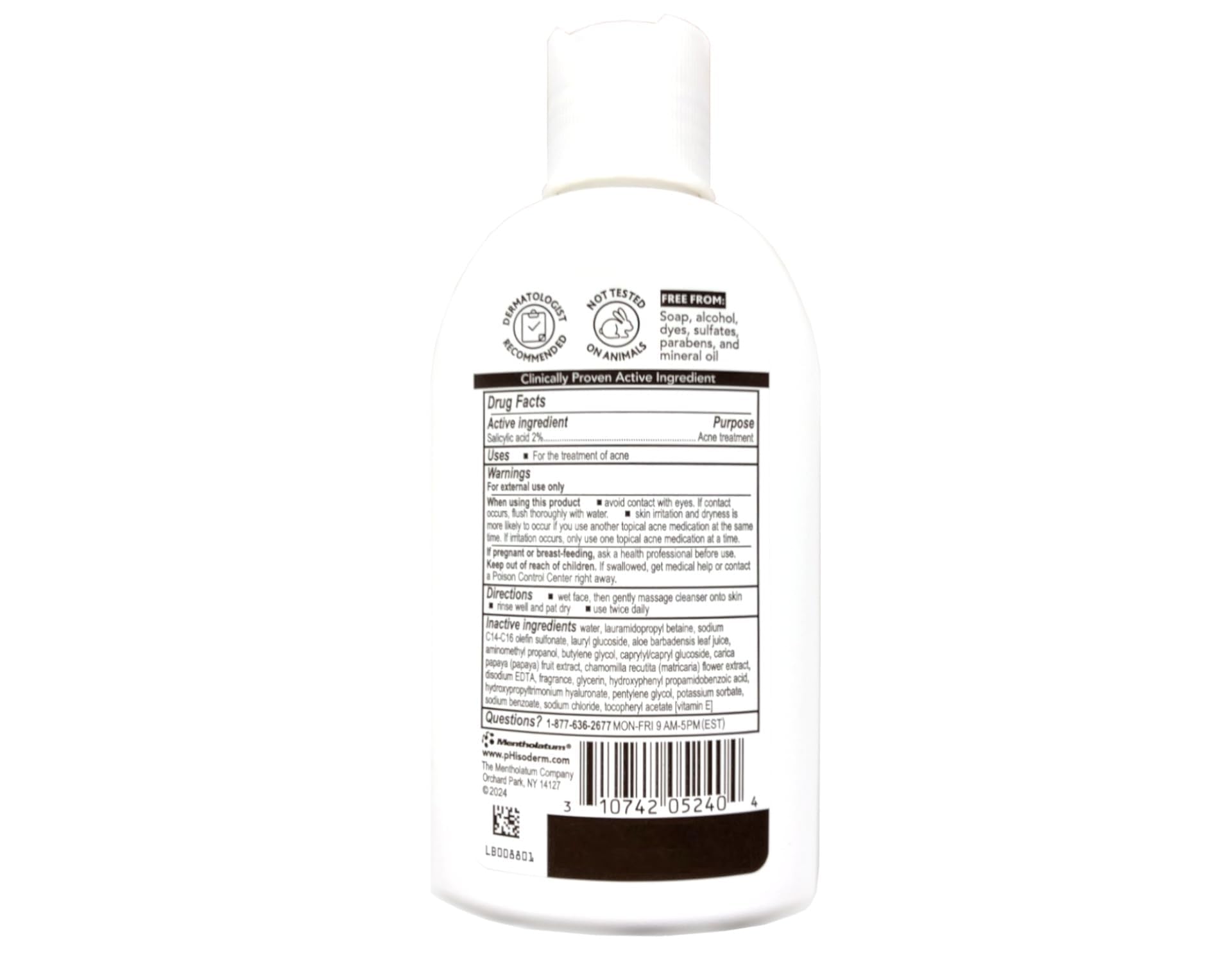 Phisoderm gel texture close-up illustrating smooth, non-greasy lather