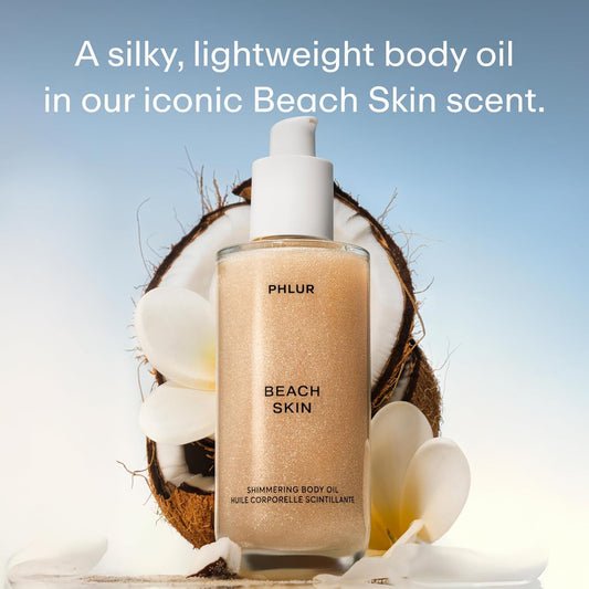 PHLUR bottle open with oil droplet demonstrating easy dispensing benefit