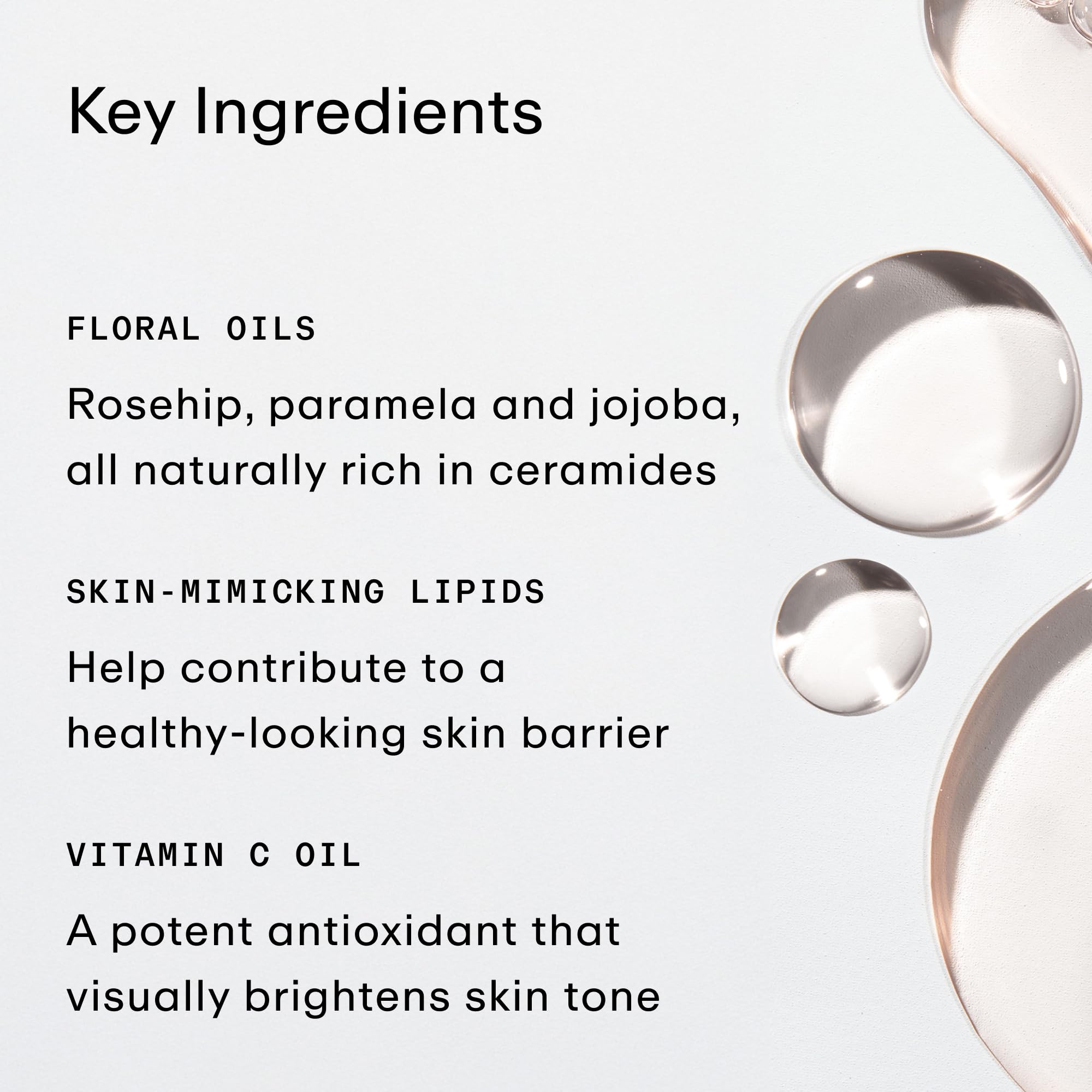 PHLUR oil texture bead on fingertip showing lightweight, fast-absorbing feel