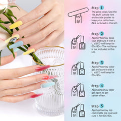 phoenixy styled finished nails to show professional-looking results at home