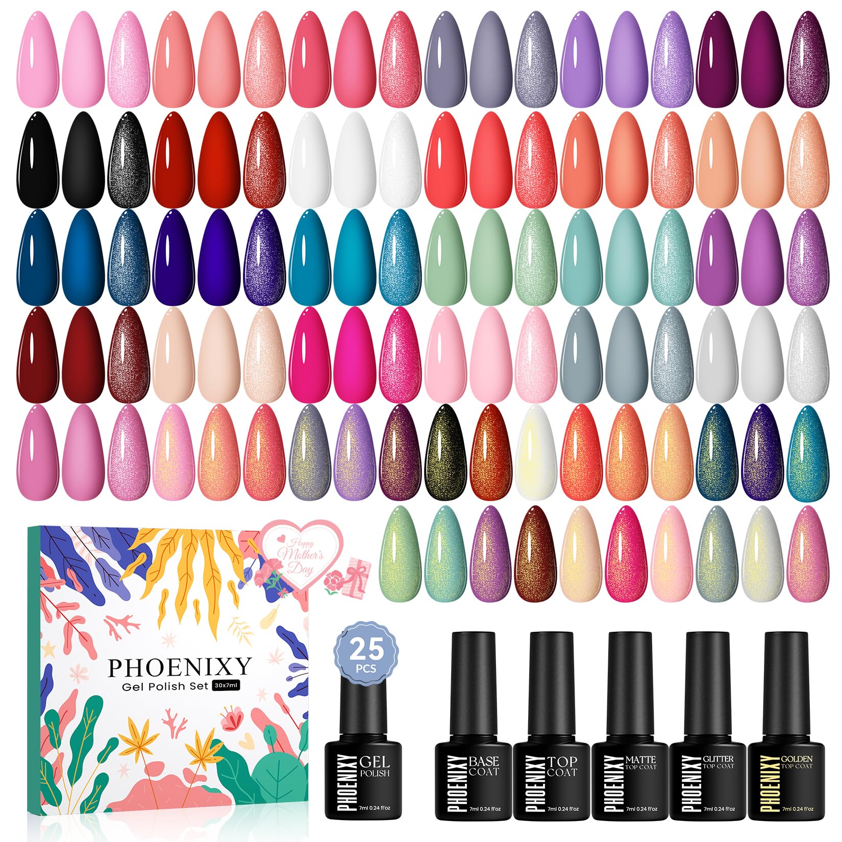 phoenixy kit front packaging showing complete 30-piece set and colors
