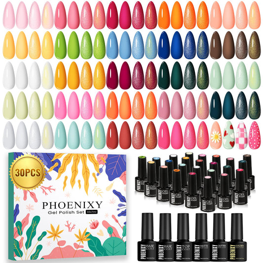 phoenixy front packaging showing complete 30-piece kit and labels, showcases convenience