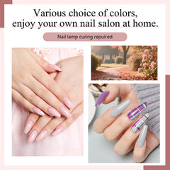 phoenixy close-up glossy nail finish showing high shine and protection