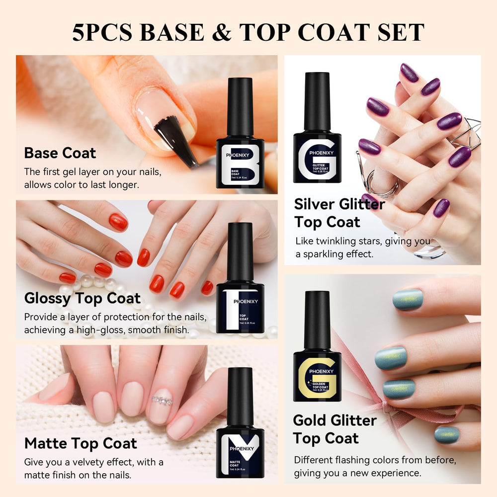 phoenixy matte finish swatch showing velvety topcoat effect