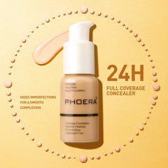 PHOERA texture swirl highlighting smooth blendability and buildable coverage benefit