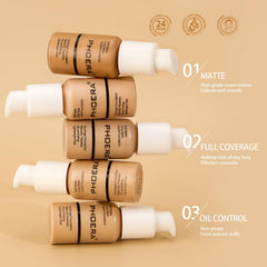PHOERA texture close-up highlighting creamy formula and skin-smoothing benefit