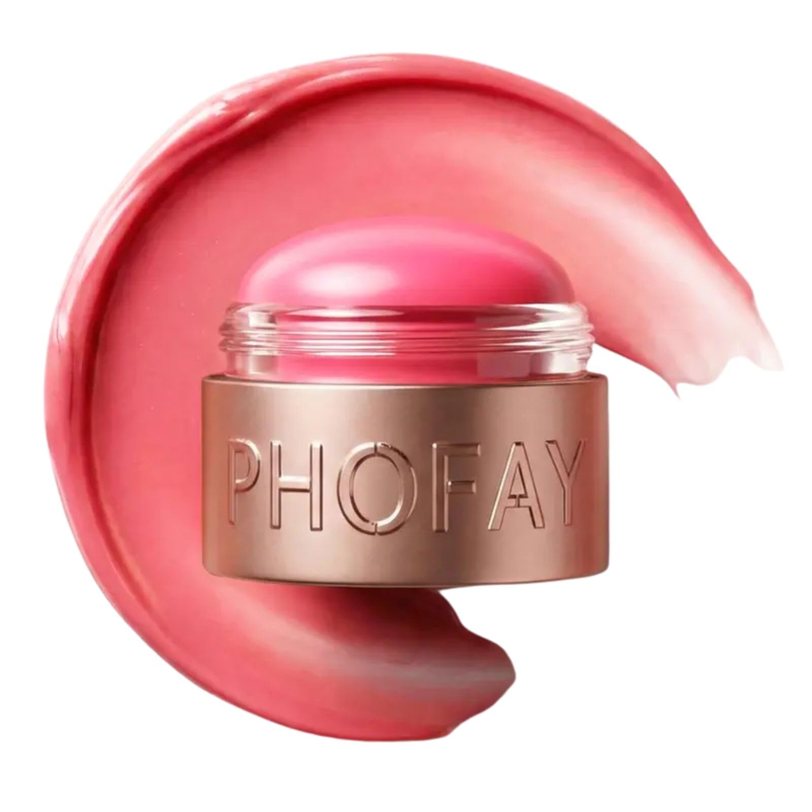 PHOFAY front packaging showing compact mousse blush for easy travel