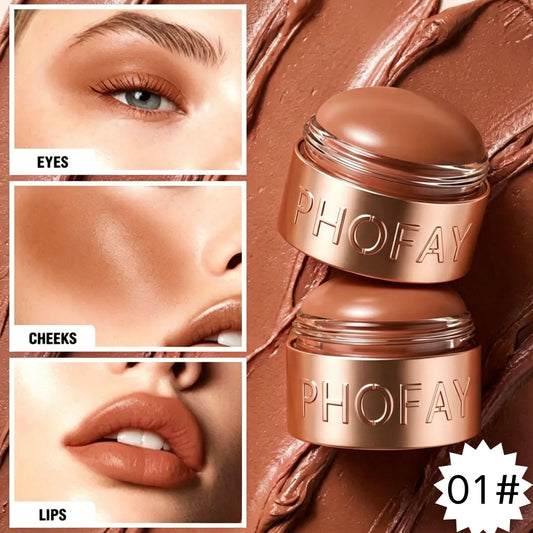 PHOFAY open stick showing mousse texture and easy pick-up for blending