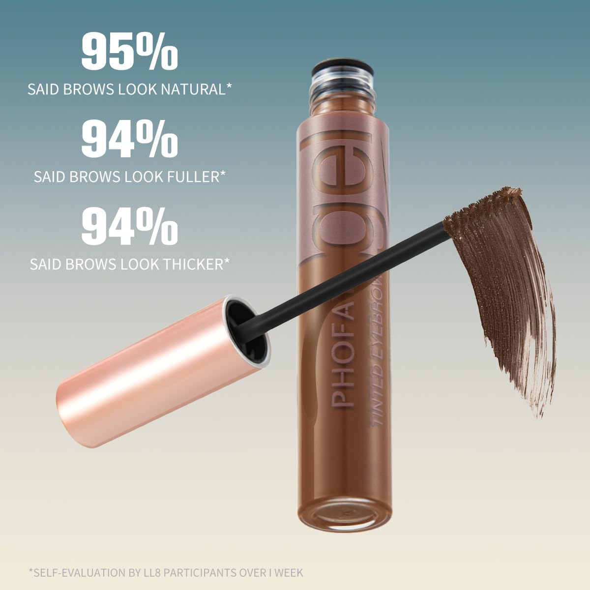PHOFAY product open wand detail displays applicator design for even, clump-free coating
