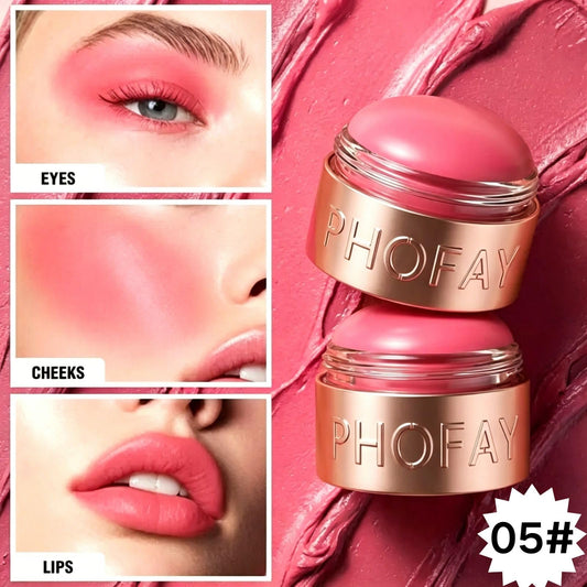PHOFAY mousse texture closeup, silky finish for smooth blending