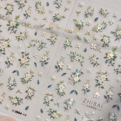 Close-up of embossed Phuryllic stickers highlighting raised texture and sparkle